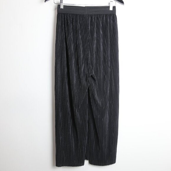 Dynamite Black High-Rise Pleated Flowy Relaxed Wide-Leg Pants Size Small - Picture 5 of 6